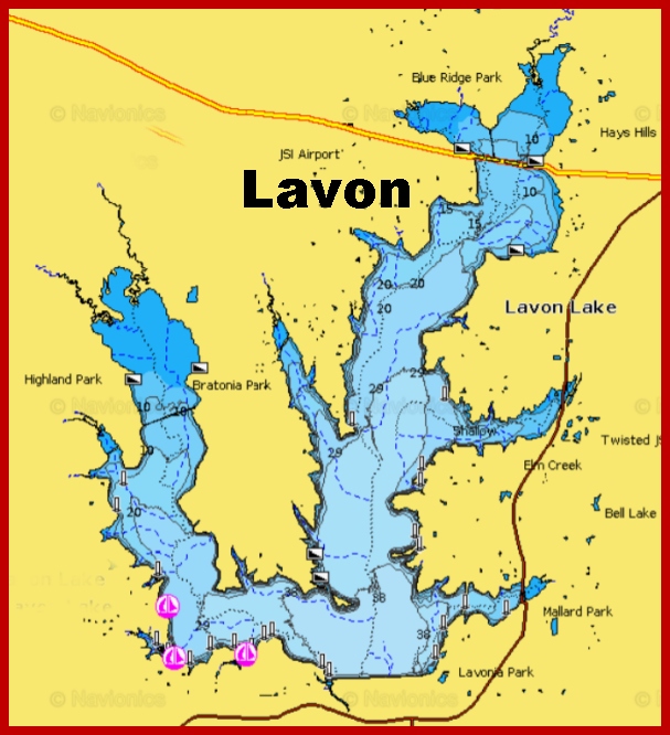 Lakes Crappie Sniper Guide Service   Map Lake Lavon 